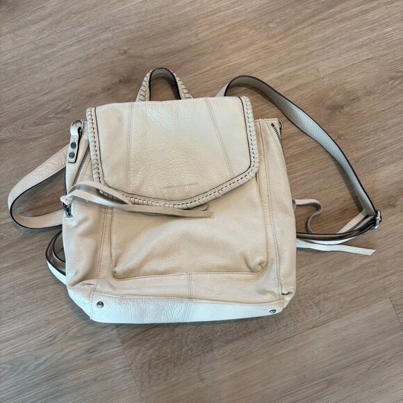 Aimee Kestenberg Leather Backpack Cream Tan